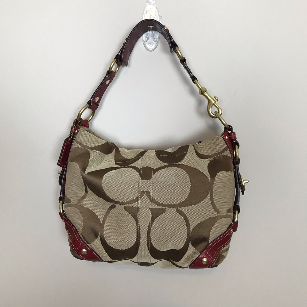Coach Signature Carly Sac Shoulder Bag 10619